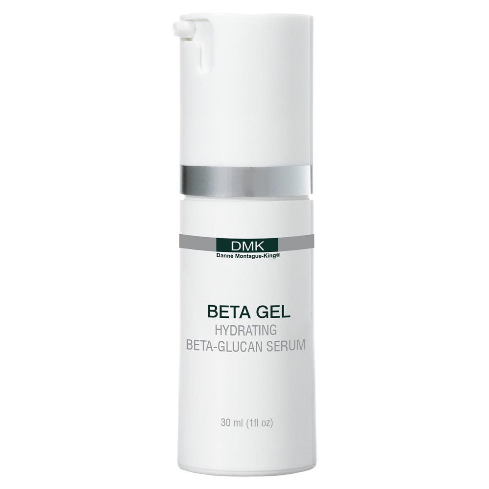 DMK Beta Gel serum bottle on a white background